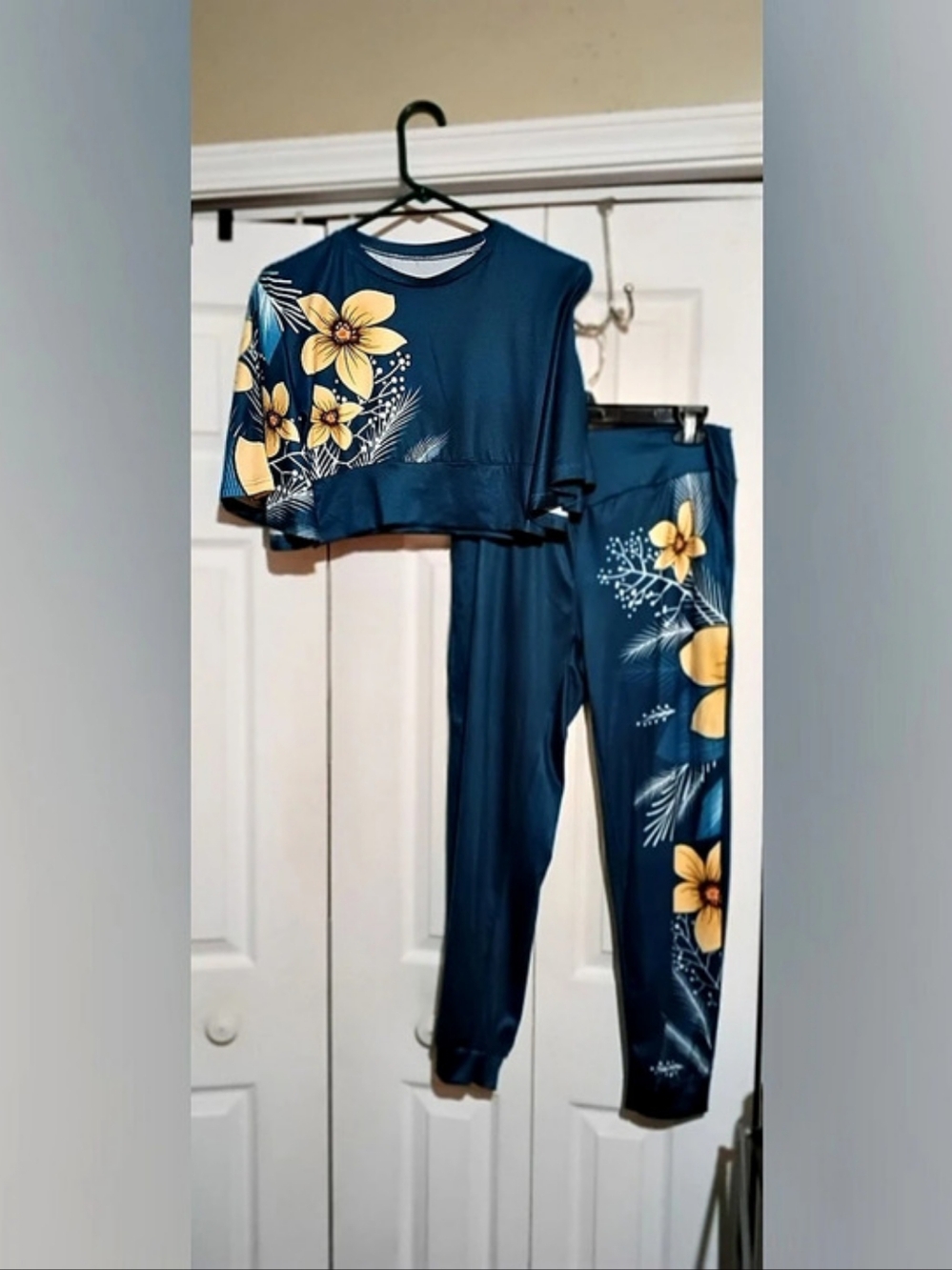 Floral Blue Two-Piece Set